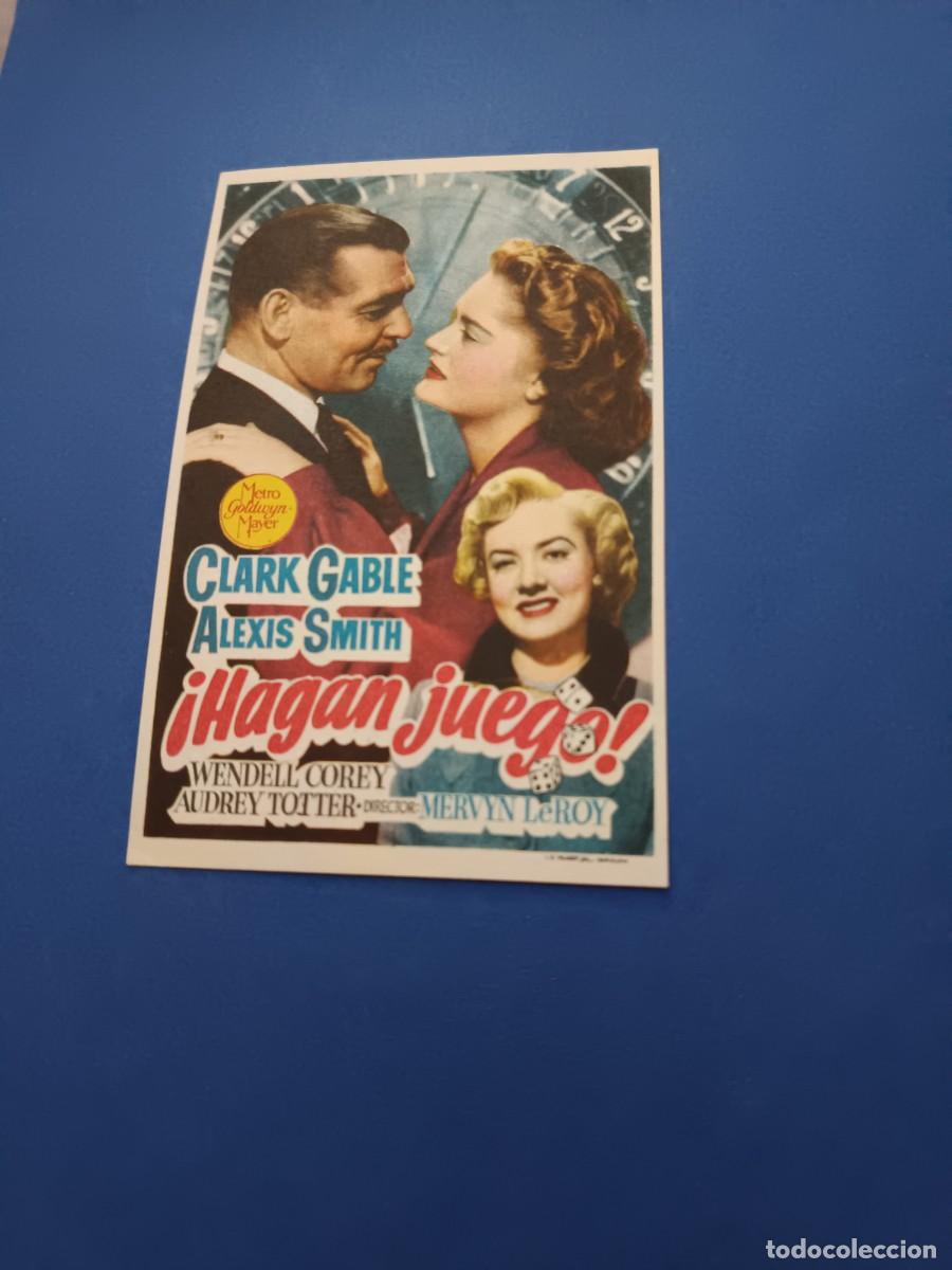 Cine: PROGRAMA DE CINE HAGAN JUEGO CLARK GABLE
