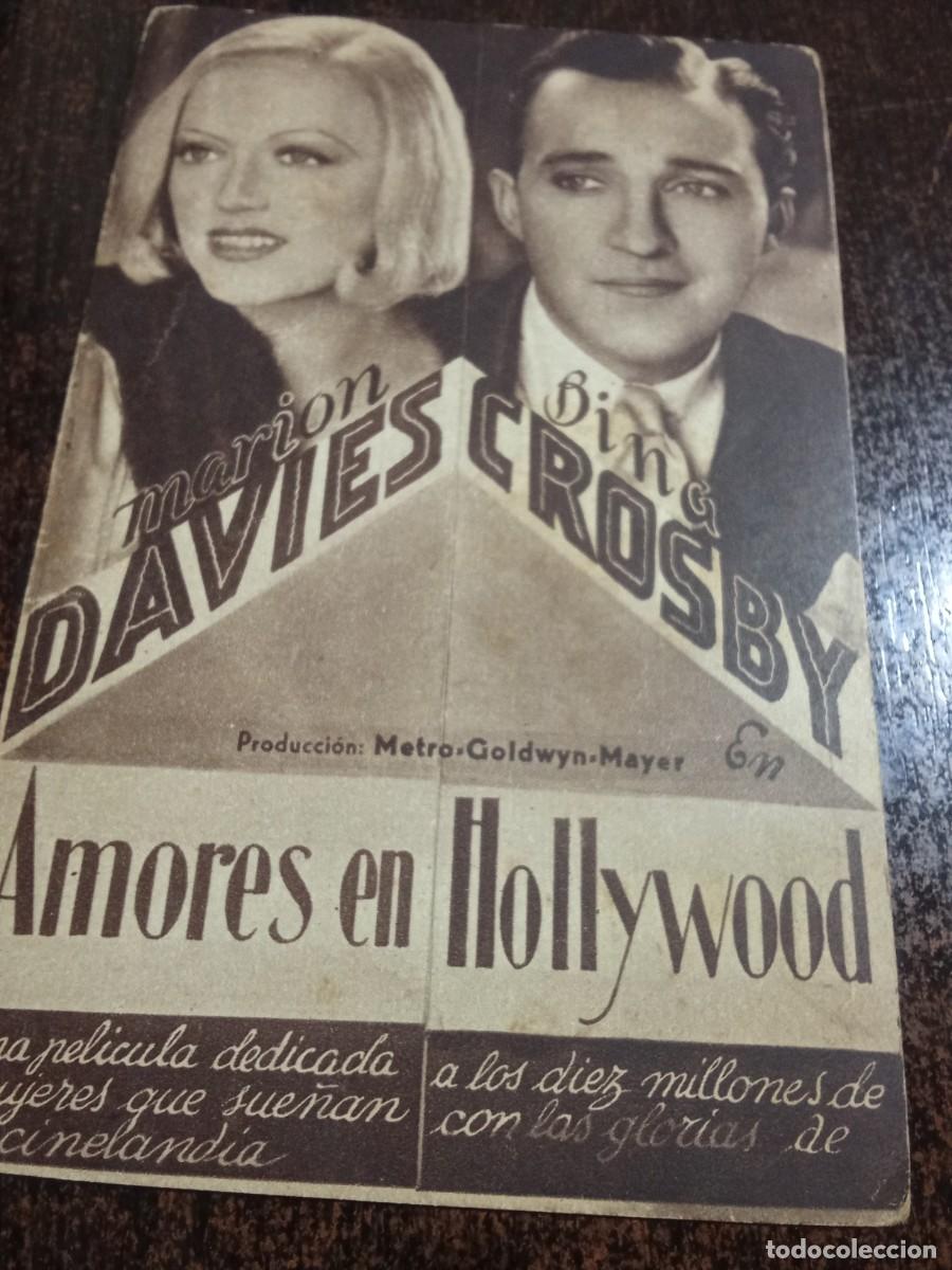 Flyers Publicitaires de Films Anciens: Folleto de mano Amores en Hollywood