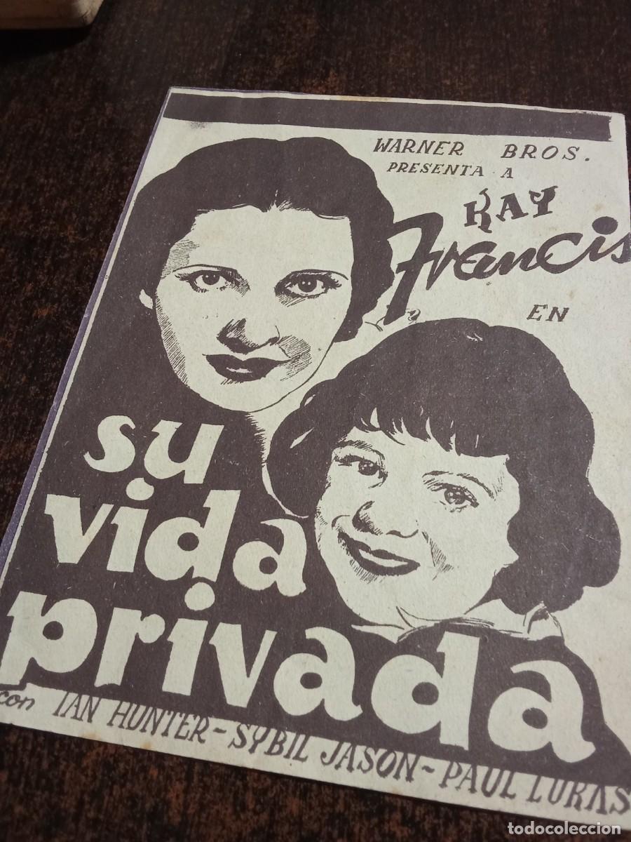 Cine: Su vida privada.Kay francis.