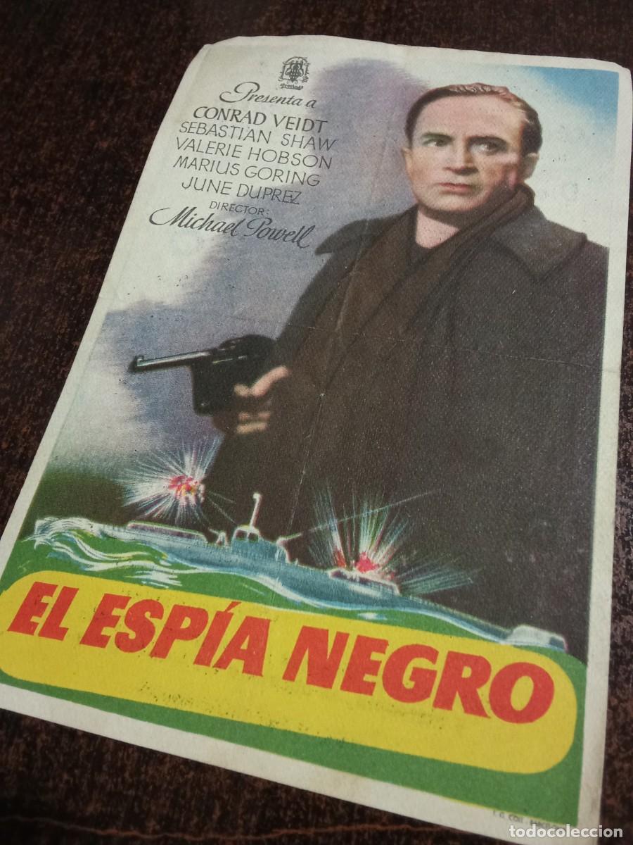  Flyers Publicitaires de films Anciens: El esp&iacute;a negro.Conrad Veidt.Sebastian Shaw.