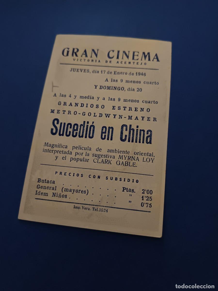 Cine: PROGRAMA DE CINE SUCEDIO EN CHINA CLARK GABLE - Foto 2