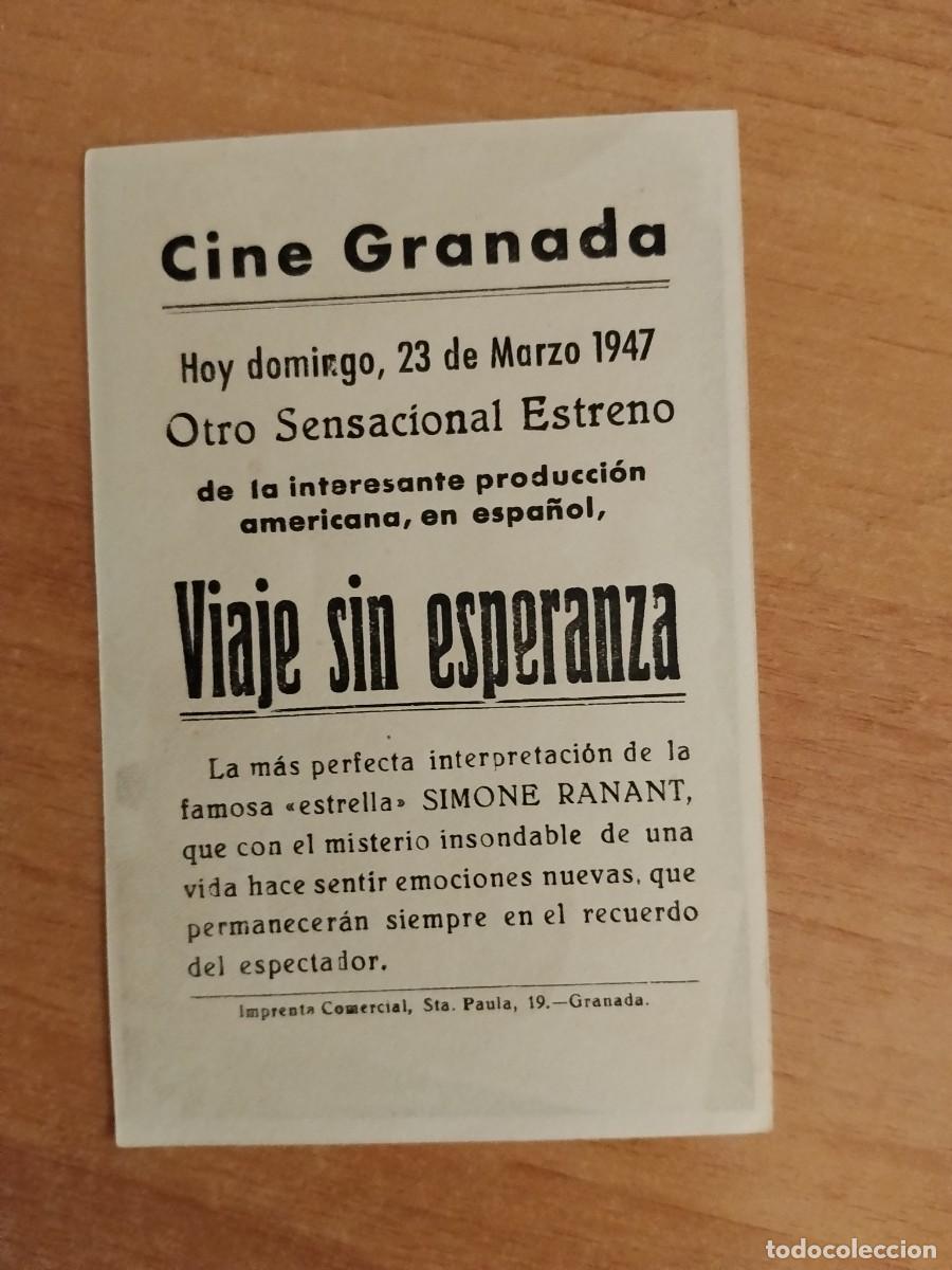 Cine: TURQUE-PROGRAMA DE CINE --VIAJE SIN ESPERANZA ct - Foto 2