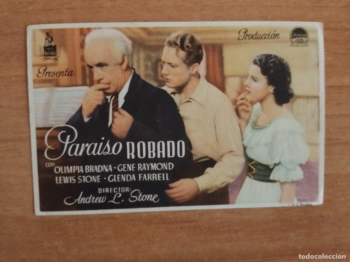 Cine: TURQUE-PROGRAMA DE CINE --PARAISO ROBADO