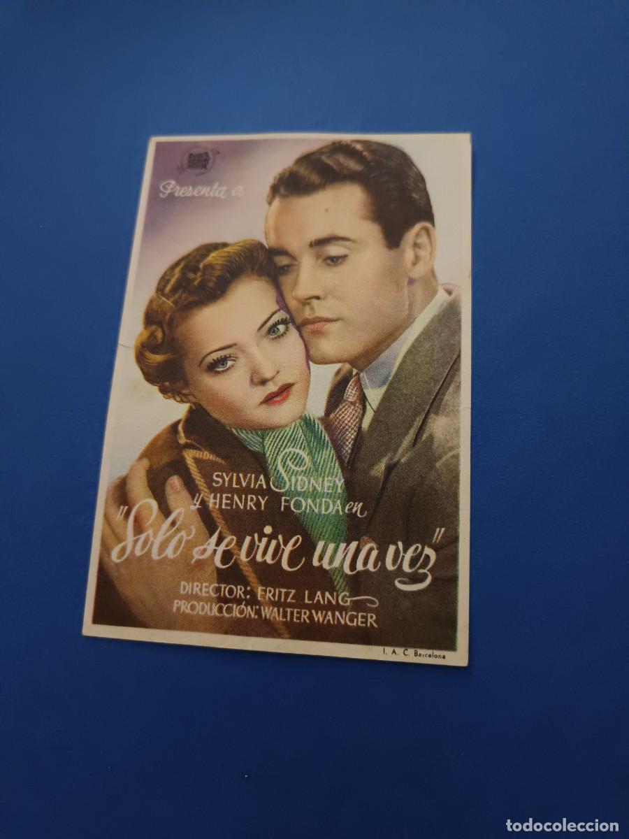Cine: PROGRAMA DE CINE SOLO SE VIVE UNA VEZ HENRY FONDA