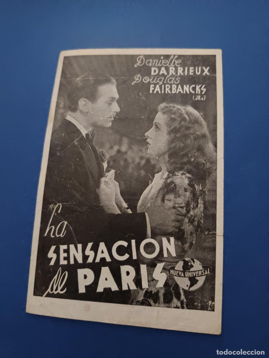 Cine: PROGRAMA DE CINE LA SENSACION DE PARIS DOUGLAS FAIRBANKS JR