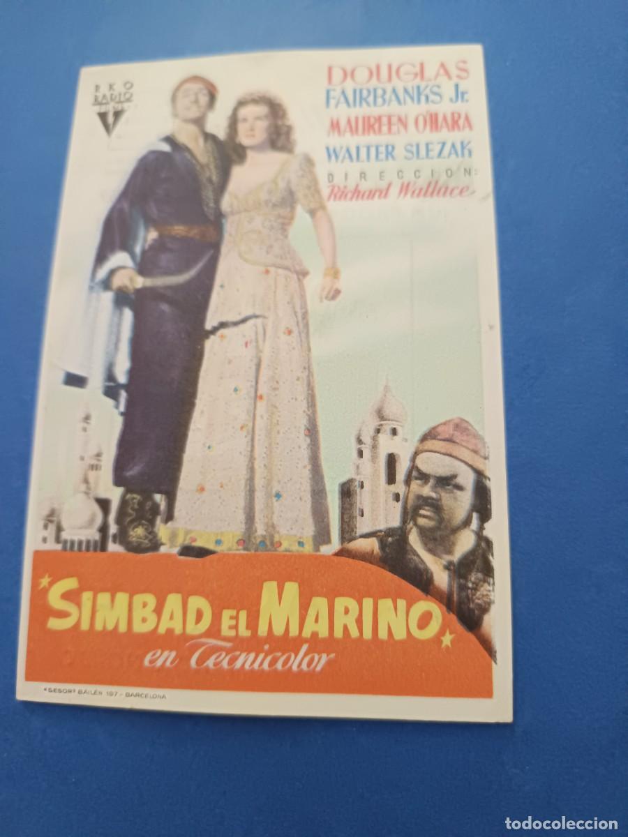 Cine: PROGRAMA DE CINE SIMBAD EL MARINO DOUGLAS FAIRBANKS JR