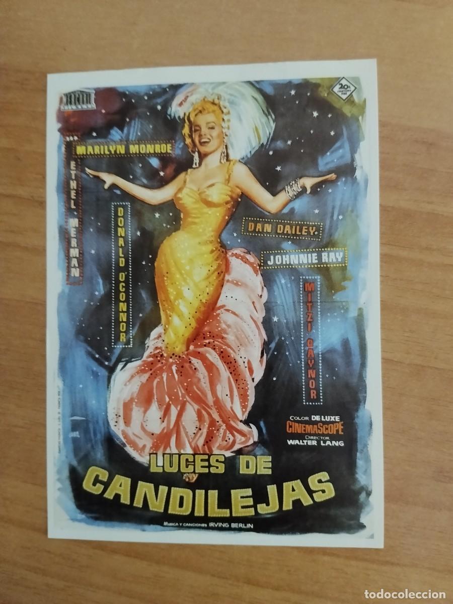 Cine: TURQUE-POSTAL DE CINE MARLYN MONROE--LUCES DE CANDILEJAS