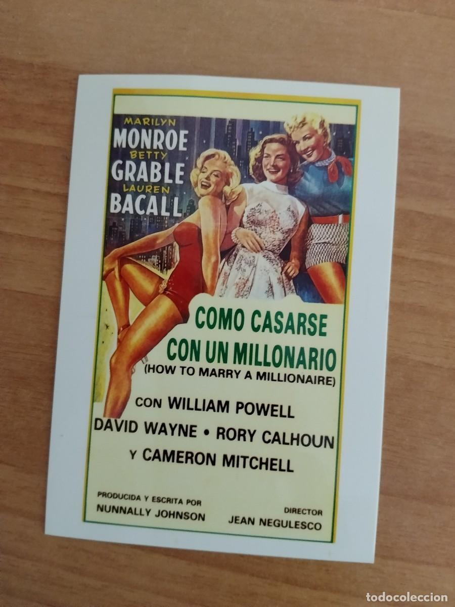 Cine: TURQUE-POSTAL DE CINE MARLYN MONROE--COMO CASARSE CON UN MILLONARIO