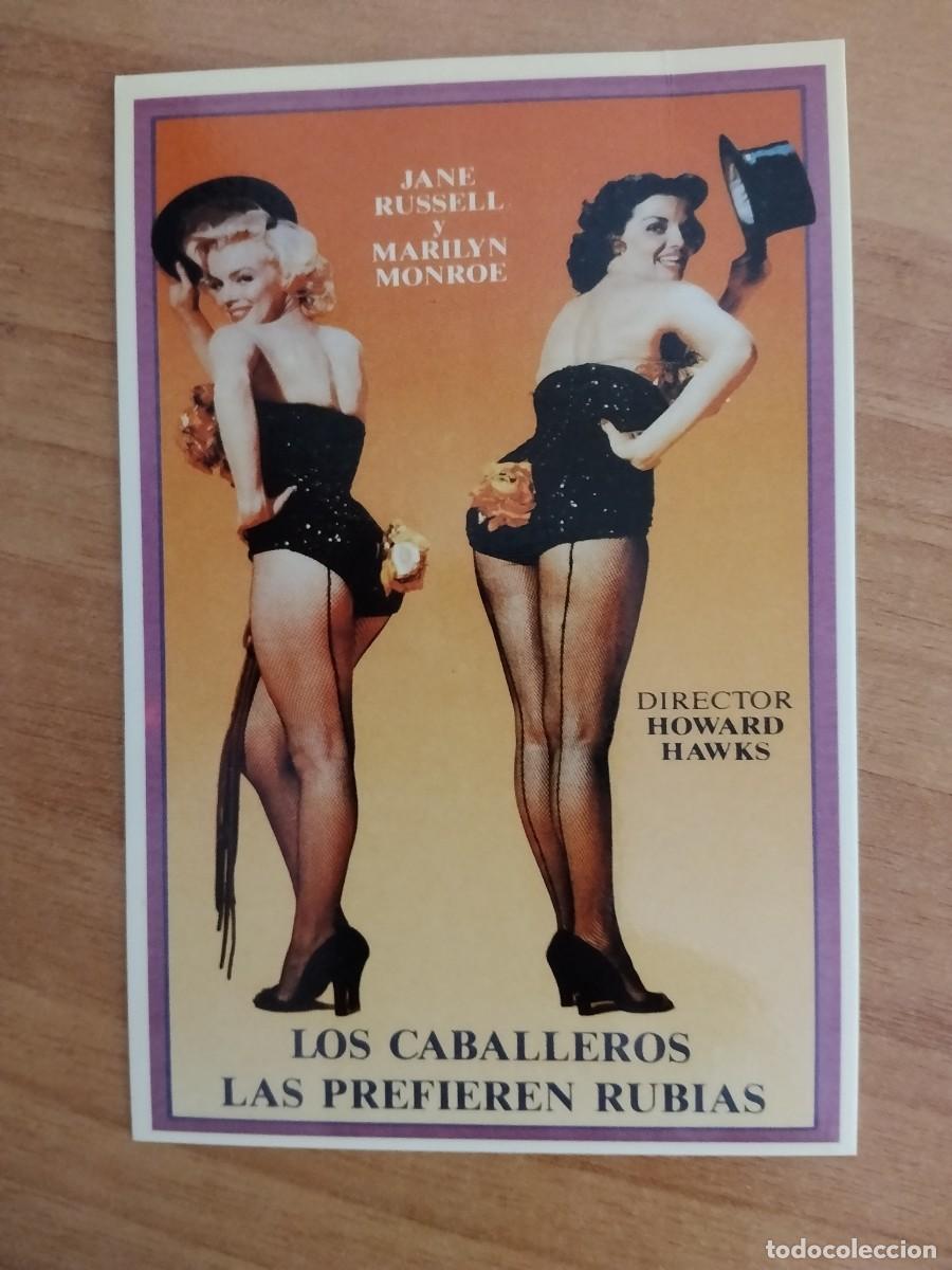 Cine: TURQUE-POSTAL DE CINE MARLYN MONROE--LOS CABALLEROS LAS PREFIEREN RUBIAS