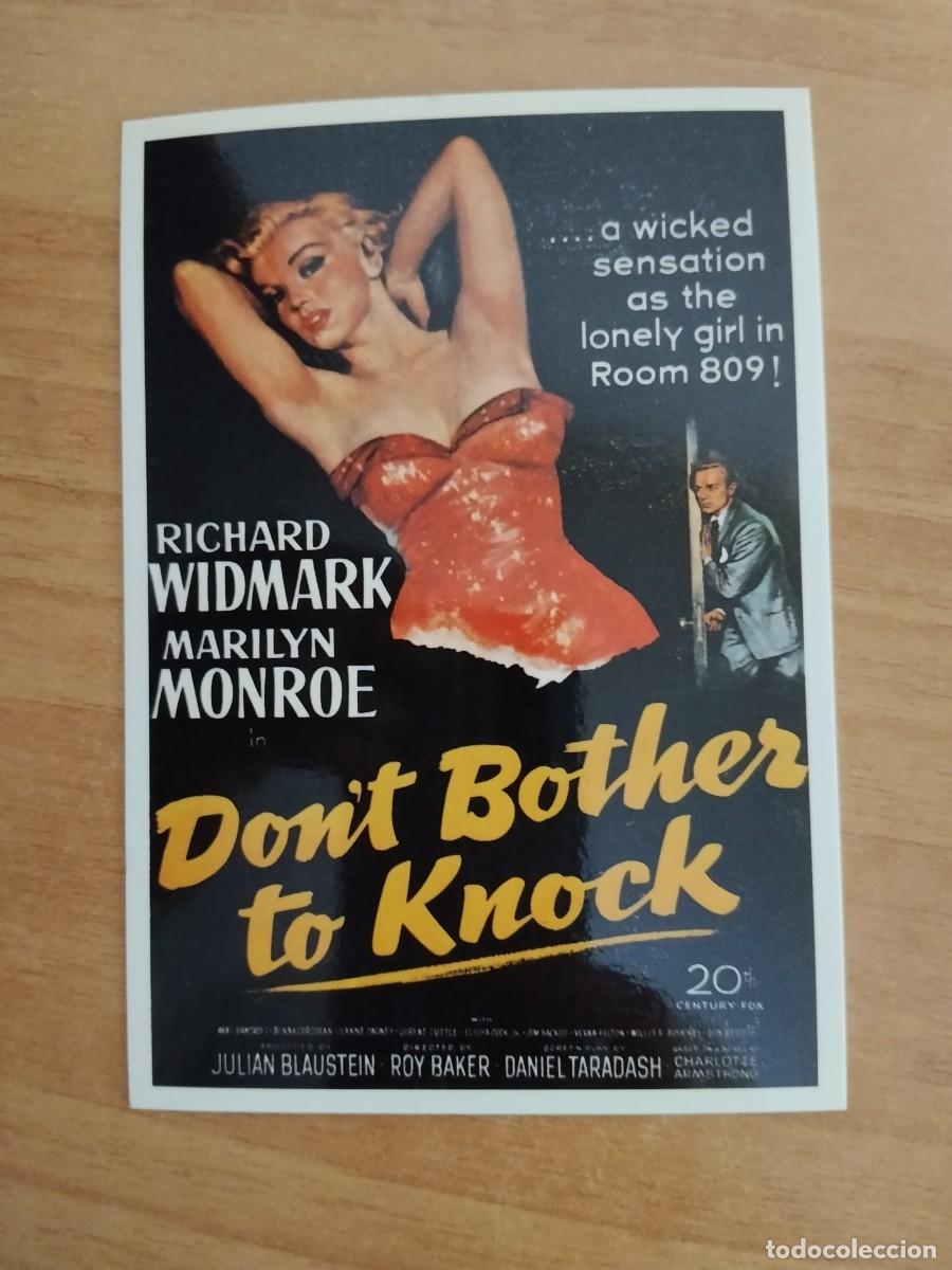 Cine: TURQUE-POSTAL DE CINE MARLYN MONROE---DOONT BOTHER TO K NOCK