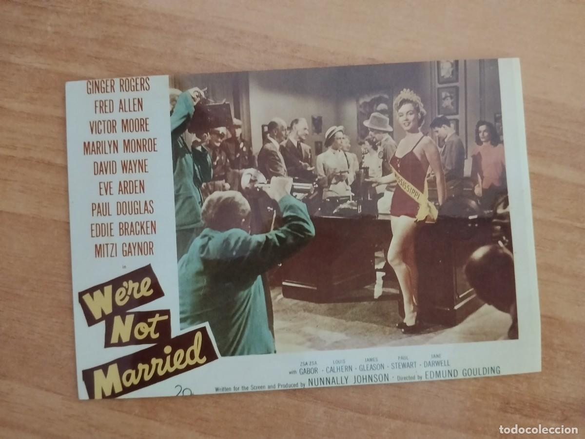 Cine: TURQUE-POSTAL DE CINE MARLYN MONROE---WERW NOT MARRIED