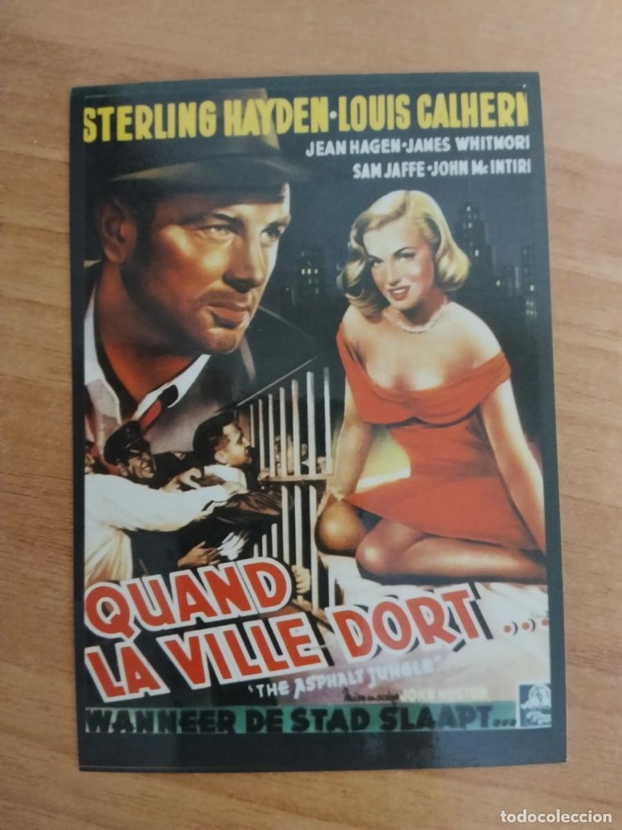 Cine: TURQUE-POSTAL DE CINE MARLYN MONROE---QUAND LA VILLE DORT
