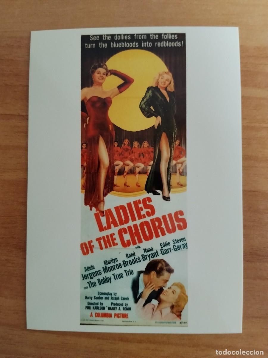 Cine: TURQUE-POSTAL DE CINE MARLYN MONROE---LADIES OF THE CHORUS