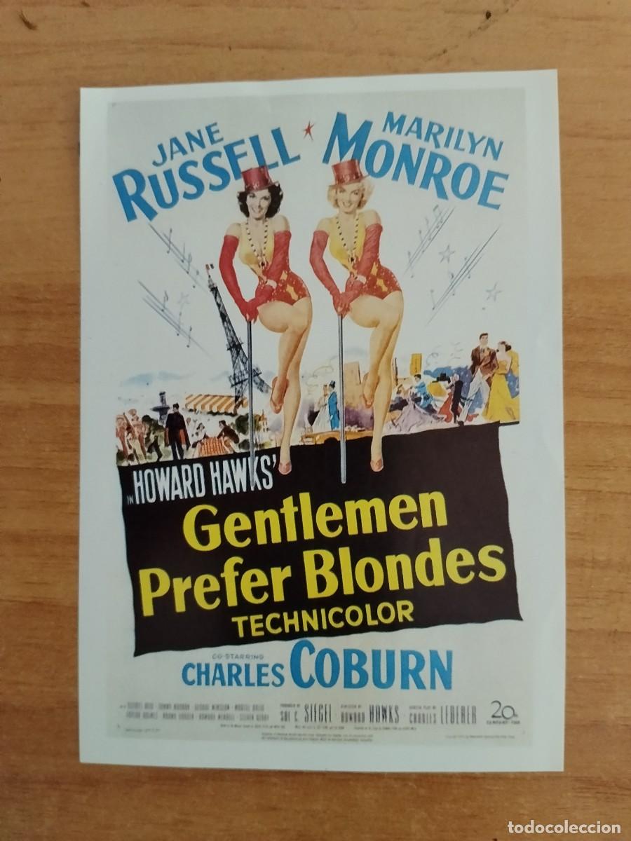 Cine: TURQ-PROGRAMA REPRODUCCION MARLYN MONROE---GENTLEMEN PREFER BLONDES