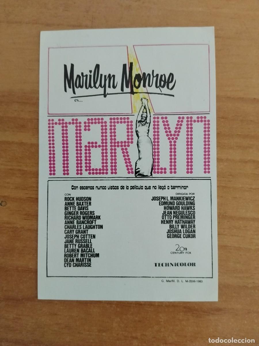 Cine: TURQ-PROGRAMA REPRODUCCION MARLYN MONROE--MARILYN - Foto 1