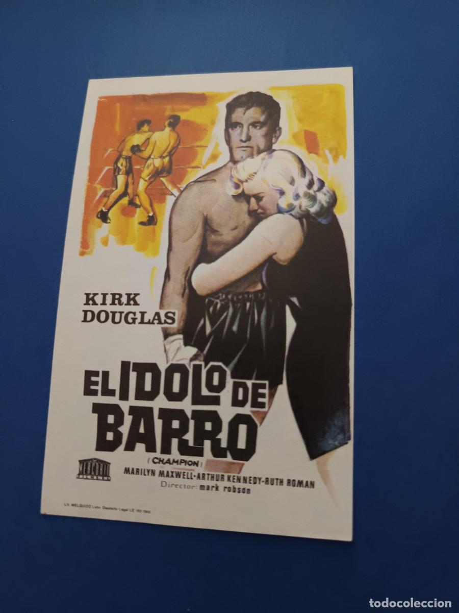 Cine: PROGRAMA DE CINE EL IDOLO DE BARRO KIRK DOUGLAS
