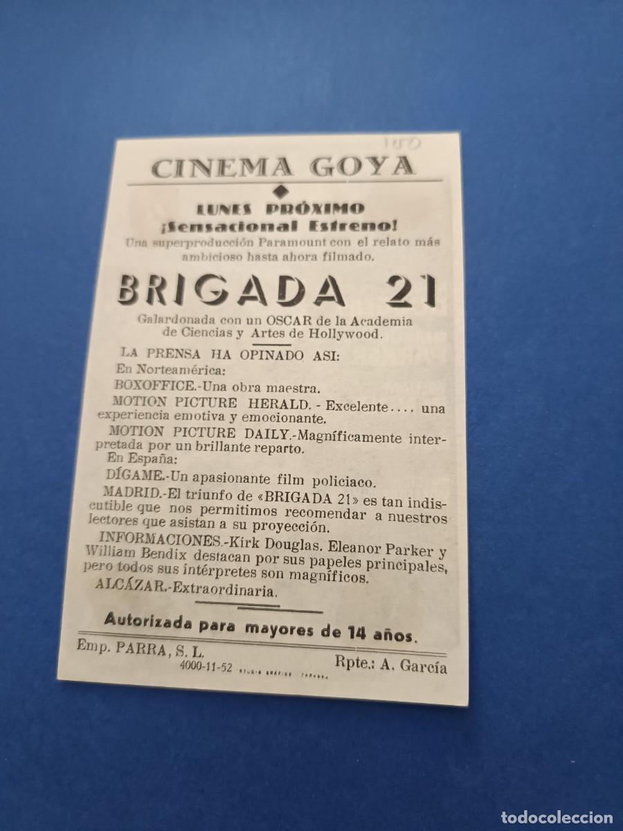 Cine: PROGRAMA DE CINE BRIGADA 21 KIRK DOUGLAS - Foto 2