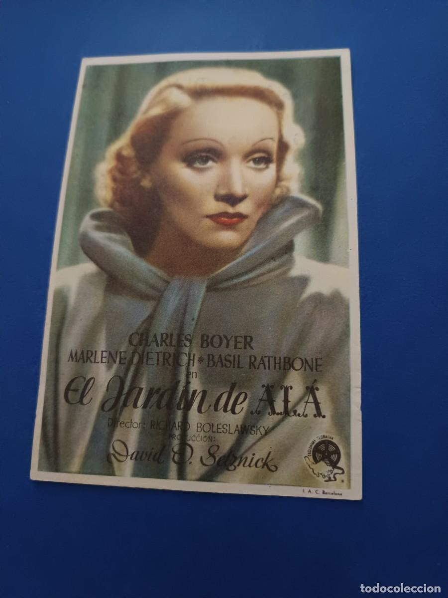 Cine: PROGRAMA DE CINE EL JARDIN DE ALA MARLENE DIETRICH - Foto 1