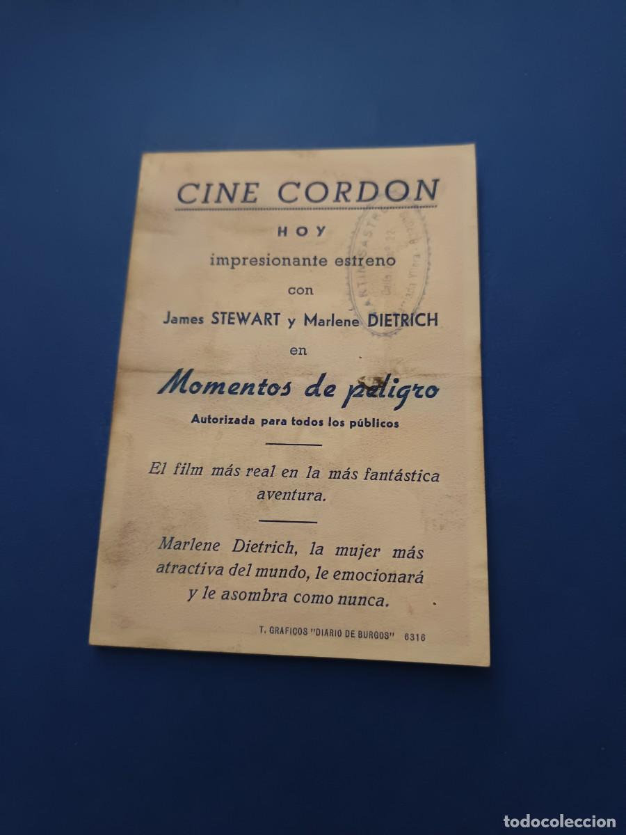 Cine: PROGRAMA DE CINE MOMENTOS DE PELIGRO JAMES STEWART MARLENE DIETRICH - Foto 2