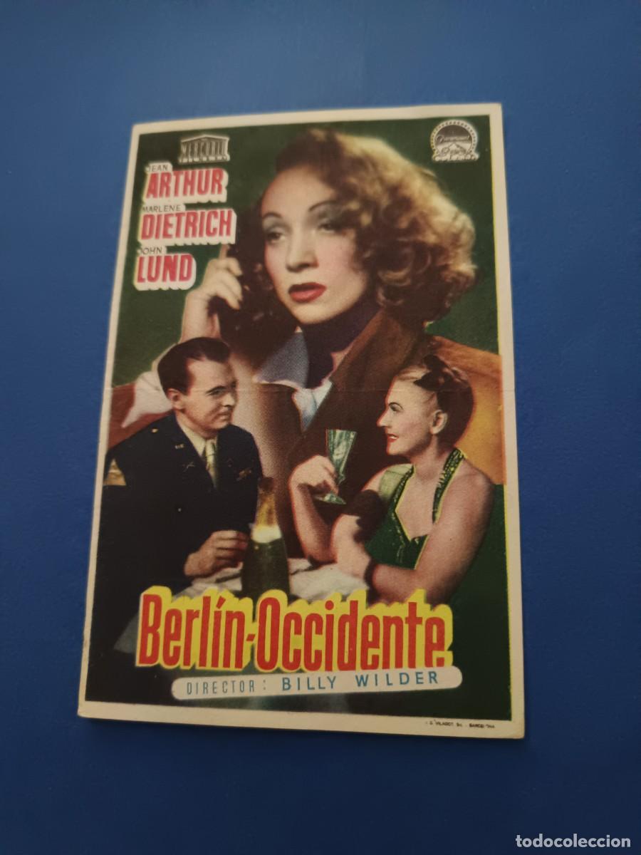 Cine: PROGRAMA DE CINE BERLIN OCCIDENTE MARLENE DIETRICH - Foto 1