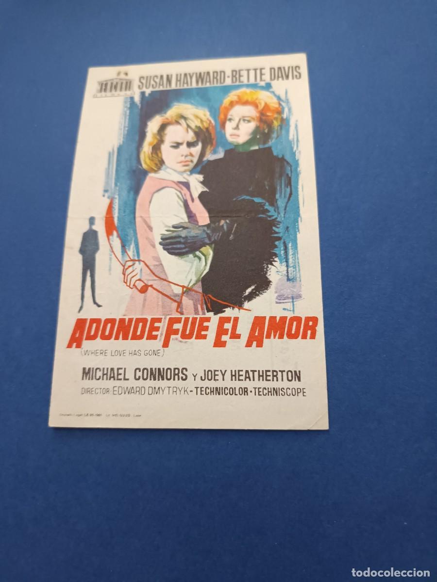 Cine: PROGRAMA DE CINE A DONDE FUE EL AMOR BETTE DAVIS