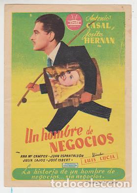 Cine: UN HOMBRE DE NEGOCIOS (Cifesa sin publicidad)