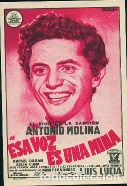 Cine: ESA VOZ ES UNA MINA (Cifesa sin publicidad)