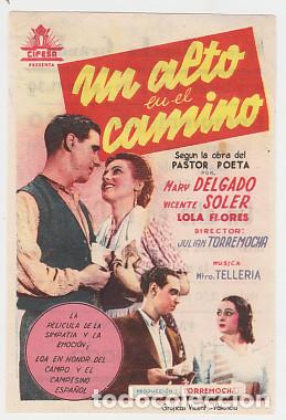 Cine: UN ALTO EN EL CAMINO (Cifesa con publicidad) (Lola Flores)