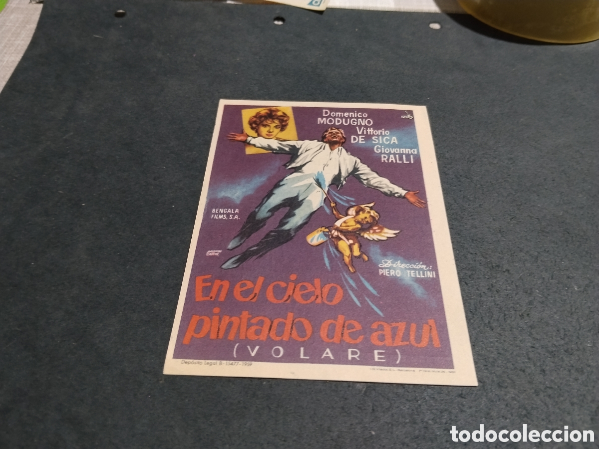 Cine: Cine Folleto de mano,en el cielo pintado de azul