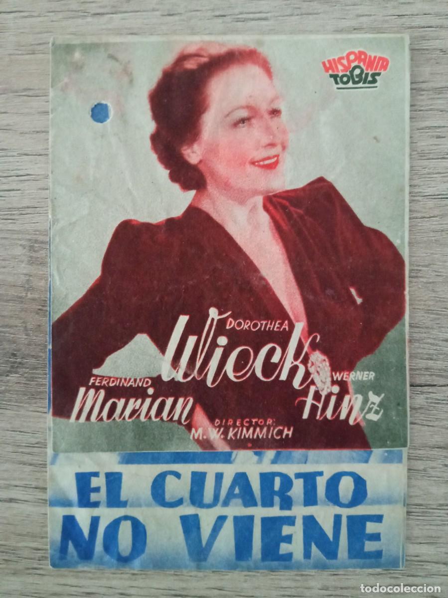 Cine: EL CUARTO NO VIENE, DOROTHEA WIECK, CINE DORADO, ZARAGOZA