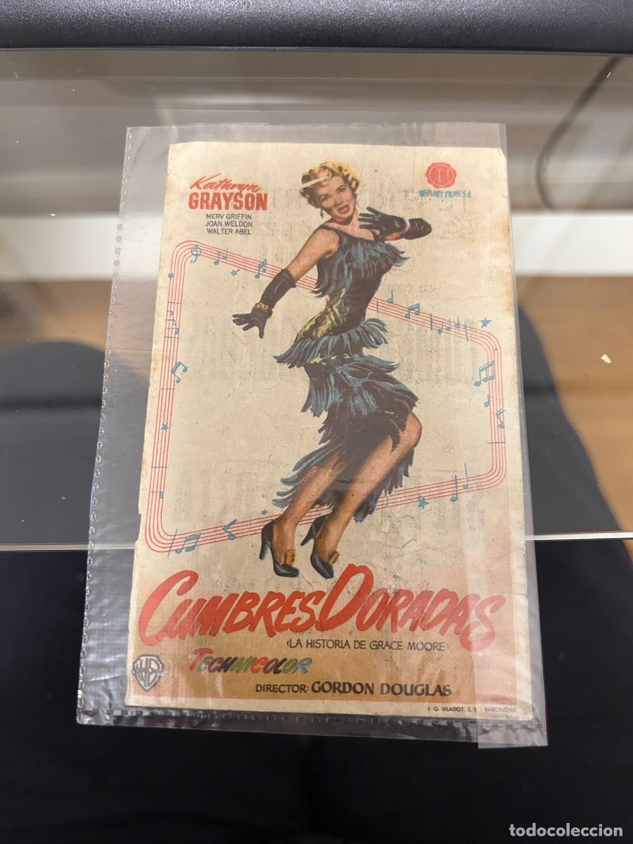 Cine: &ordm;1812 CUMBRES DORADAS TEATRO BARTRINA REUS CON PUBLICIDAD BUEN ESTADO