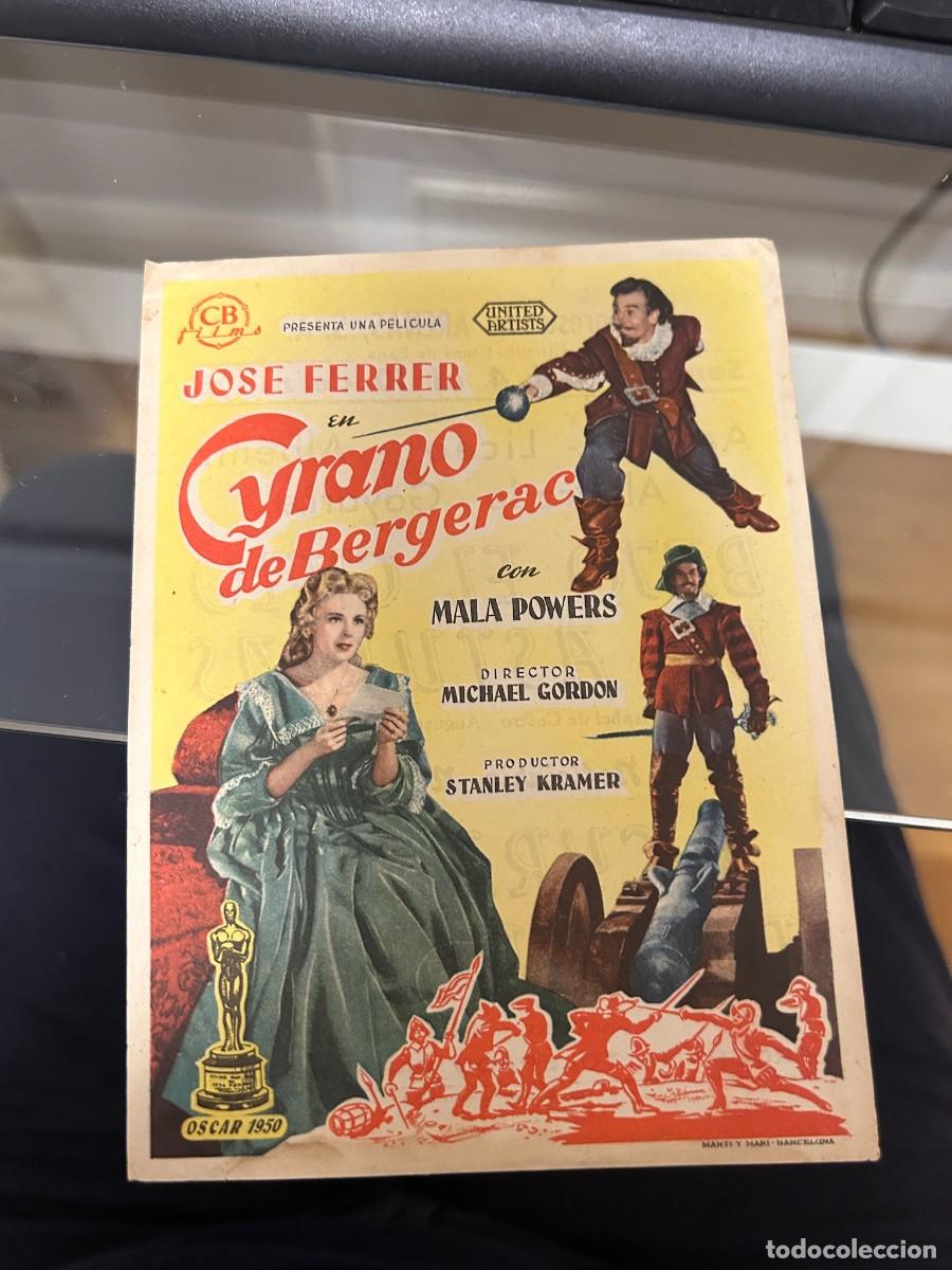 Cine: &ordm;1813 CYRANO DE BERGERAC CINE ARENAS Y OTROS DE BARCELONA CON PUBLICIDAD BUEN ESTADO