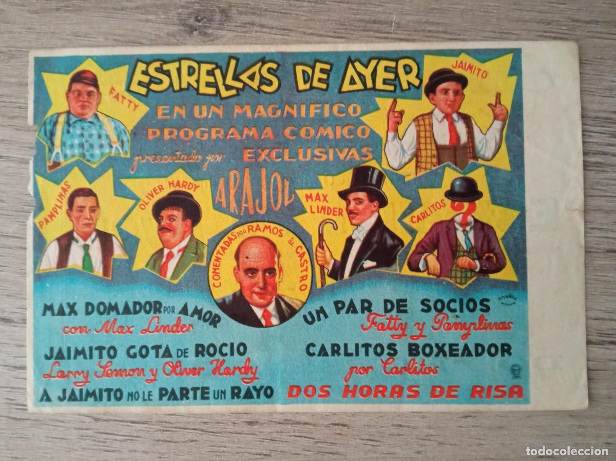 Cine: ESTRELLAS DE AYER, CHARLOT, OLIVER HARDY, BUSTER KEATON, ARAJOL, CINE MODERNO, GIRONA