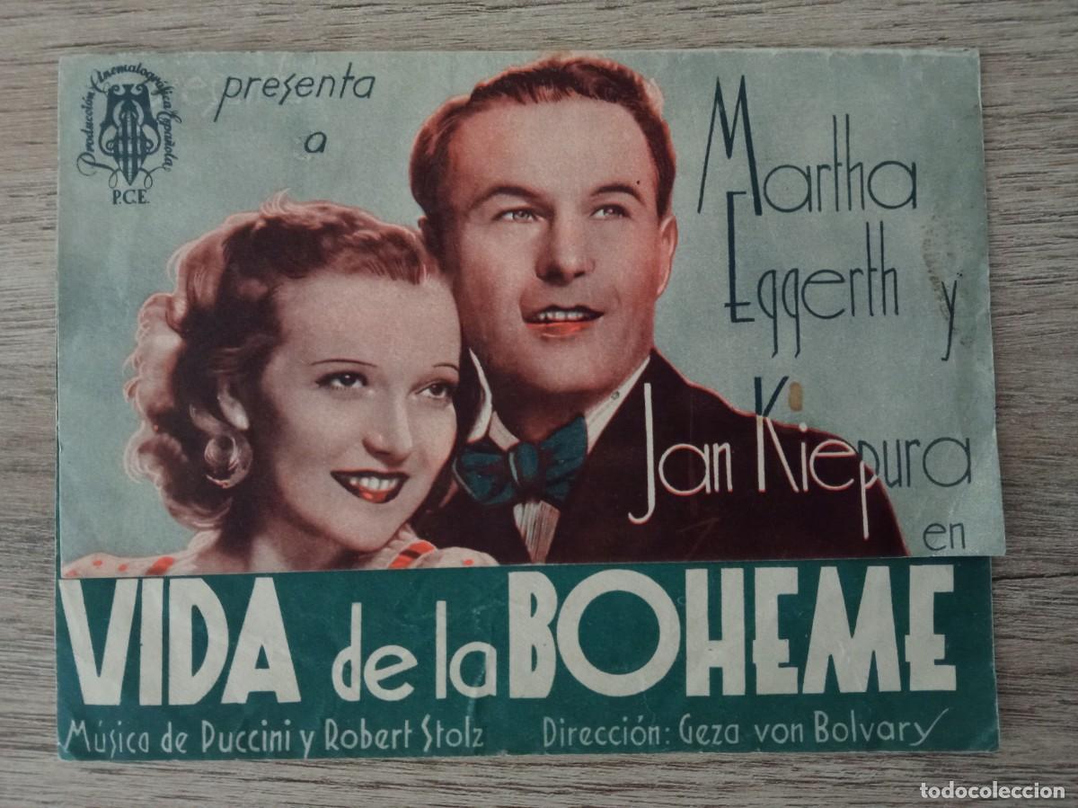 Cine: VIDA DE LA BOHEME, MARTHA EGGERTH