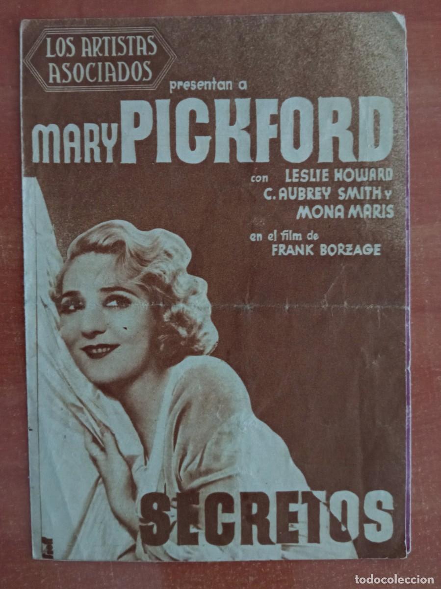 Cine: SECRETOS, MARY PICKFORD, CINEMA GOYA, ZARAGOZA