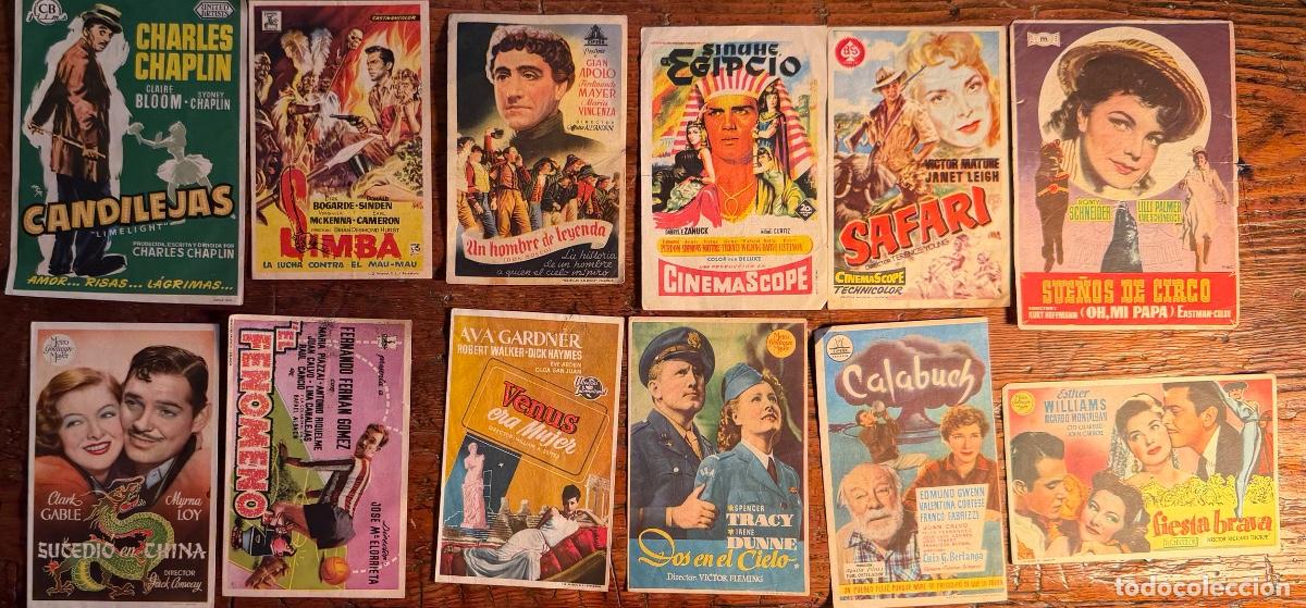 Cine: LOTE 22 PROGRAMAS DE CINE DE MANO. - Foto 2