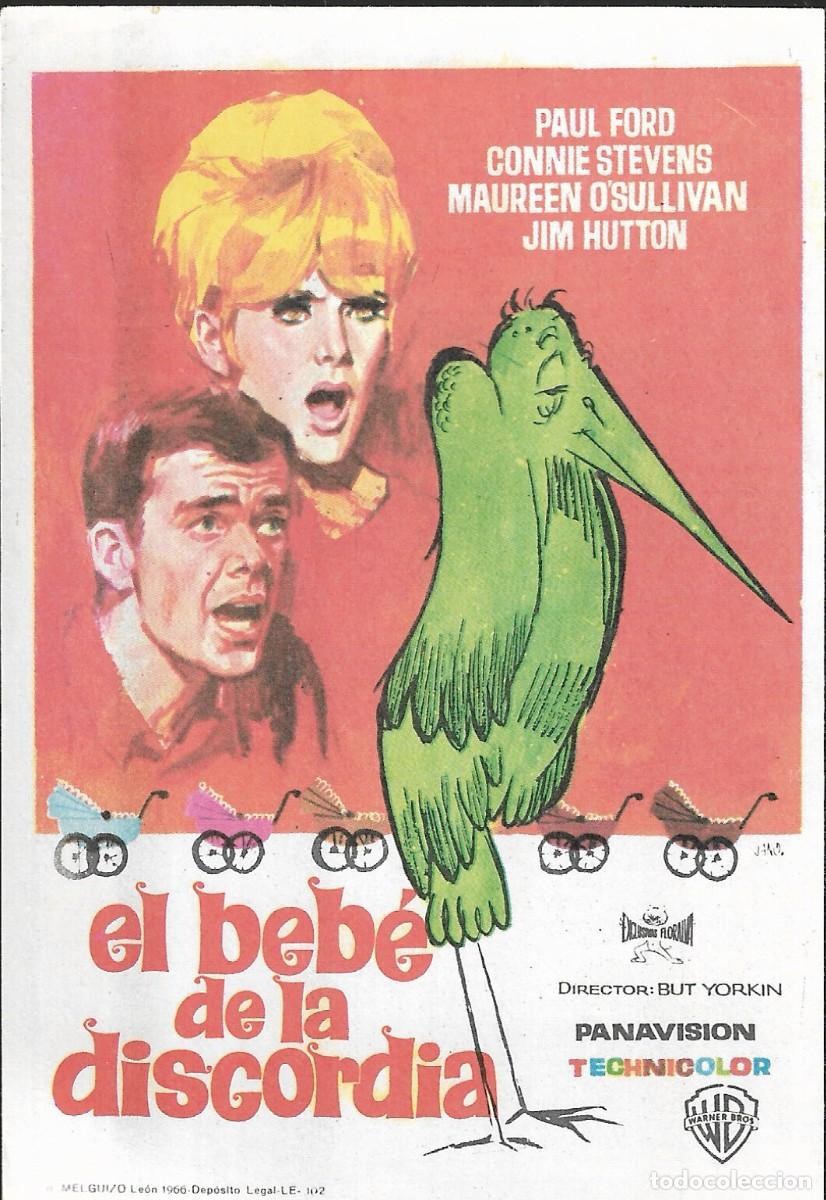 Cine: PROGRAMA DE CINE - EL BEB&Eacute; DE LA DISCORDIA - CONNIE STEVENS, JIM HUTTON - 1966 - JANO - SIN PUBLICID