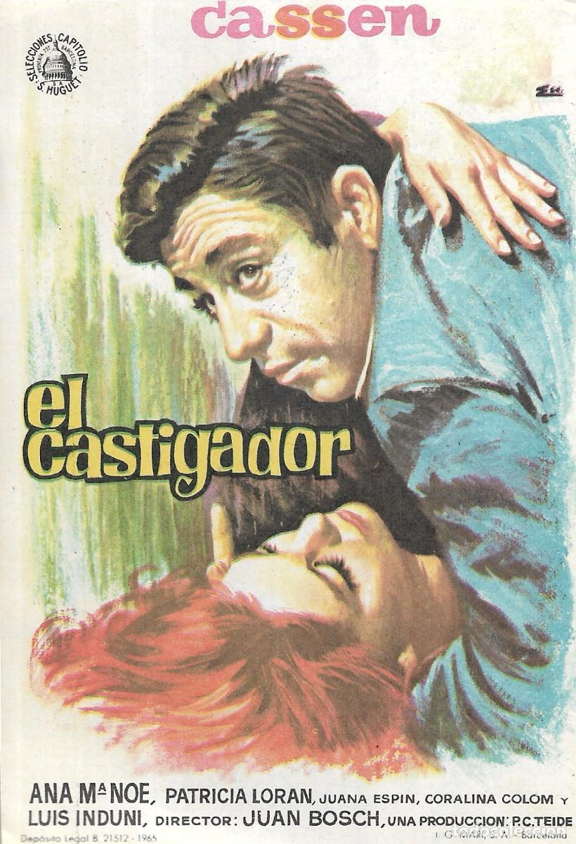 Cine: PROGRAMA DE CINE - EL CASTIGADOR - CASSEN - 1965 - ESCOBAR - SIN PUBLICIDAD.