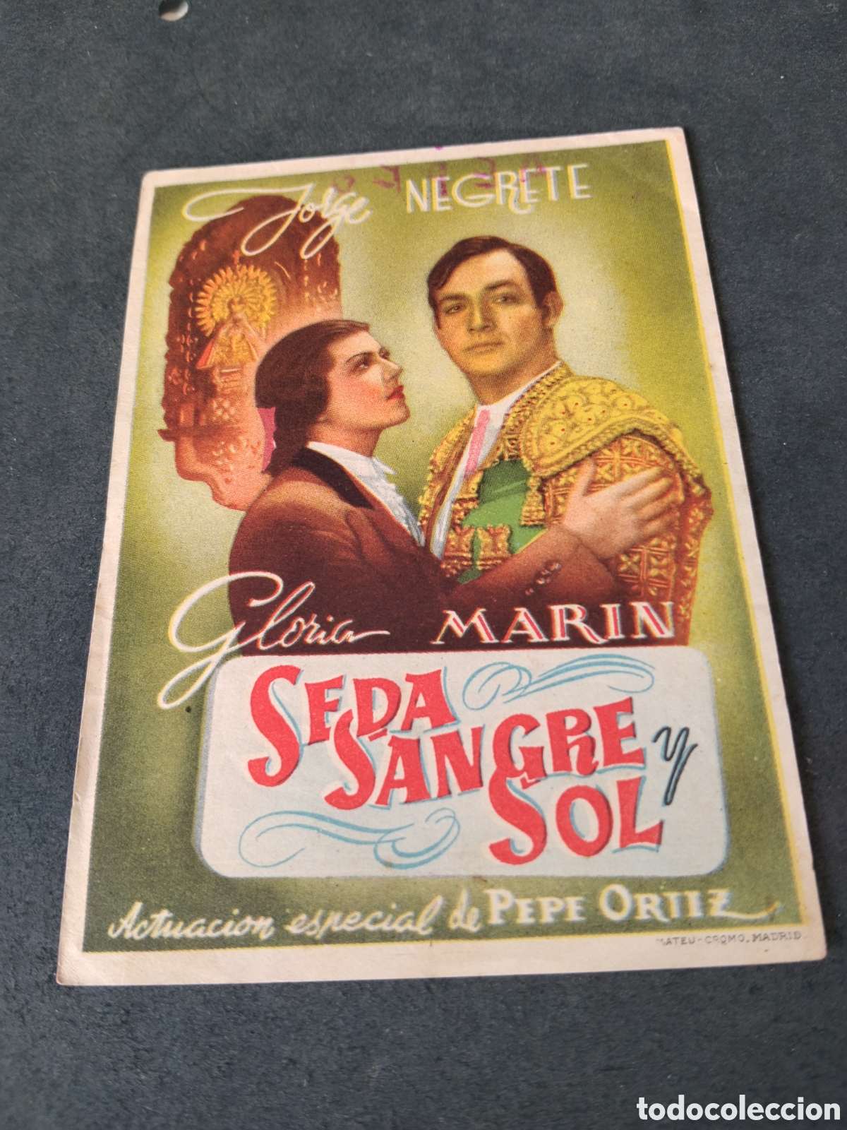 Cine: Cine folleto de mano Seda Sangre y Sol, Cine capitol Nules