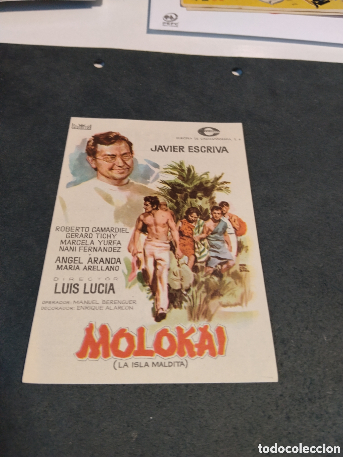 Cine: Cine folleto de mano Molokai,cine Principal Onda
