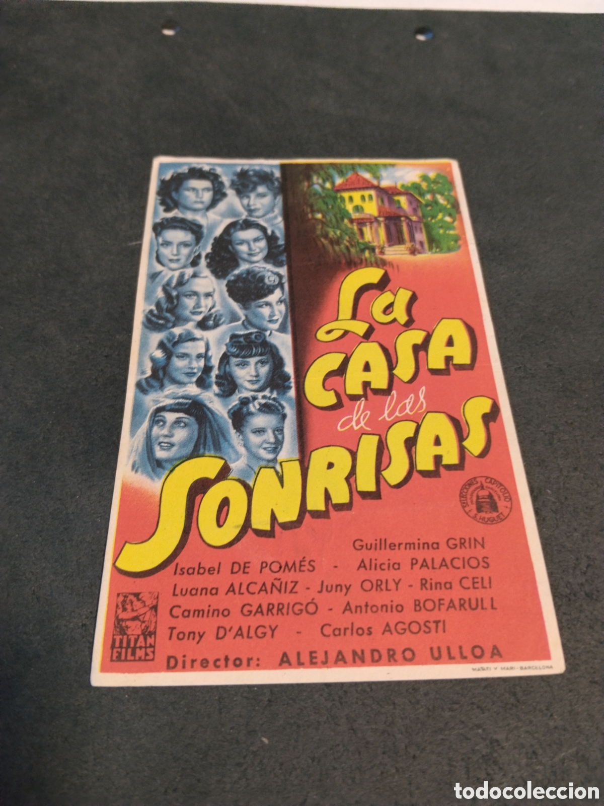 Cine: Cine folleto de mano La casa de las Sonrisas