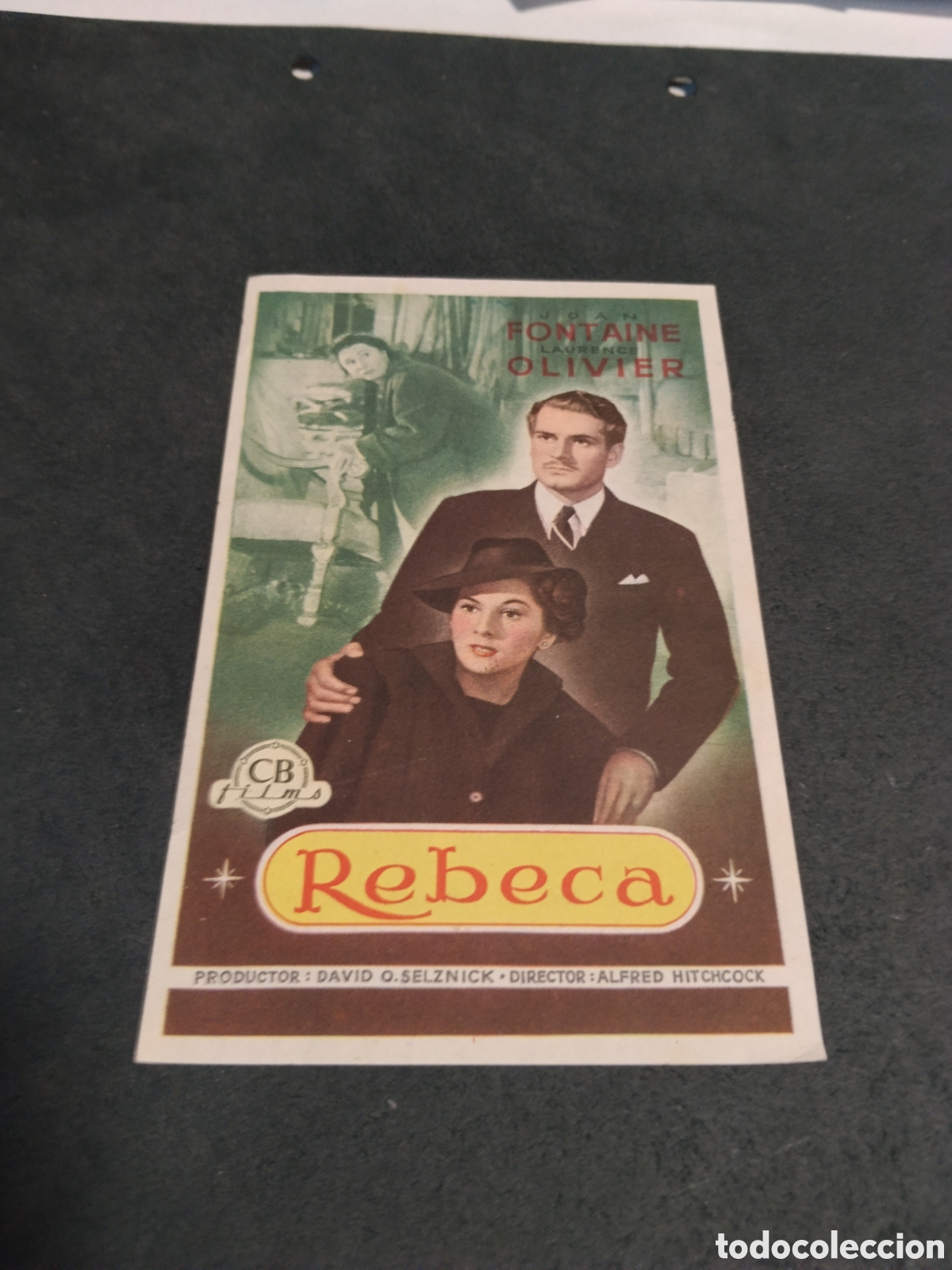 Cine: Cine folleto de mano Rebeca, cine Principal Onda