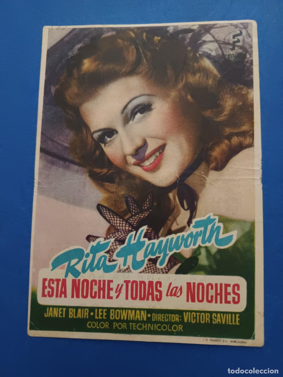 Cine: PROGRAMA DE CINE ESTA NOCHE Y TODAS LAS NOCHES RITA HAYWORTH