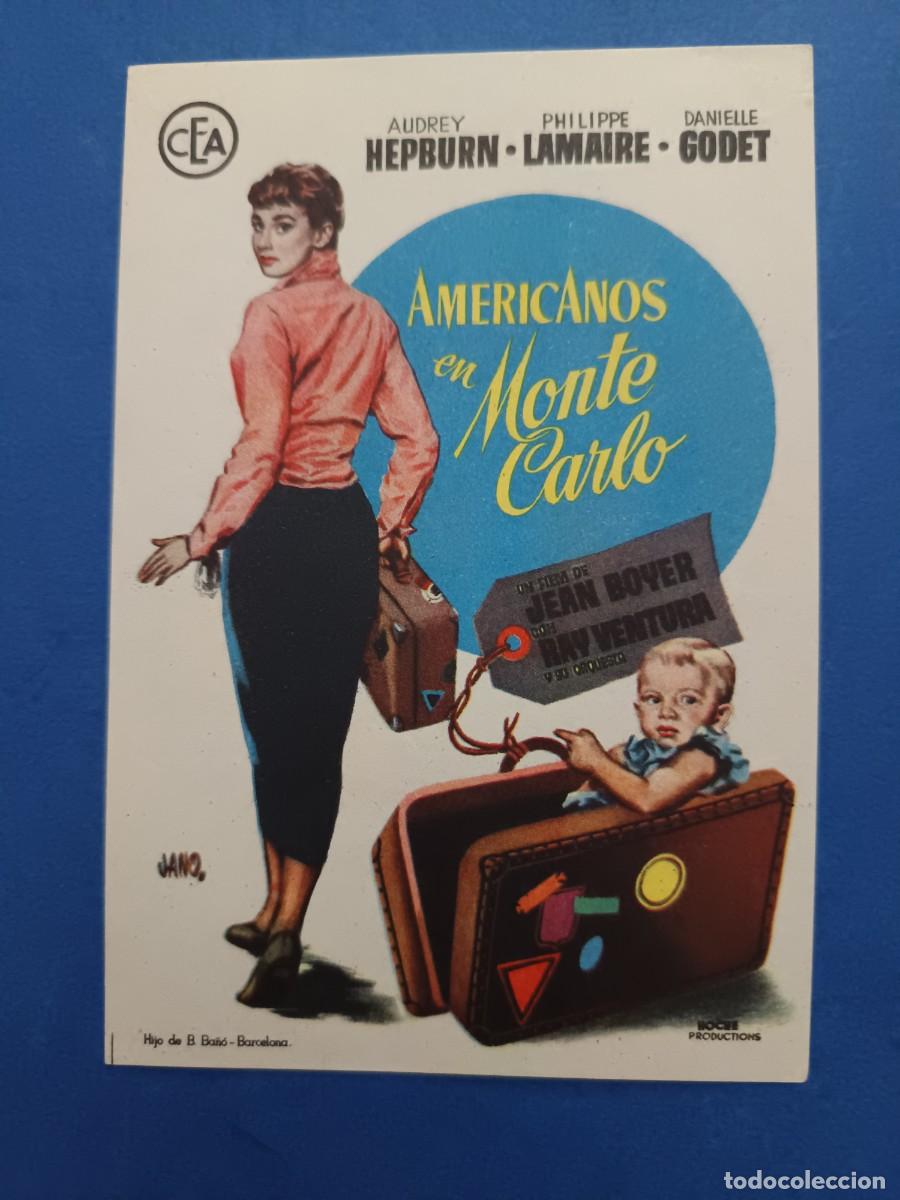 Cine: PROGRAMA DE CINE AMERICANOS EN MONTECARLO AUDREY HEPBURN