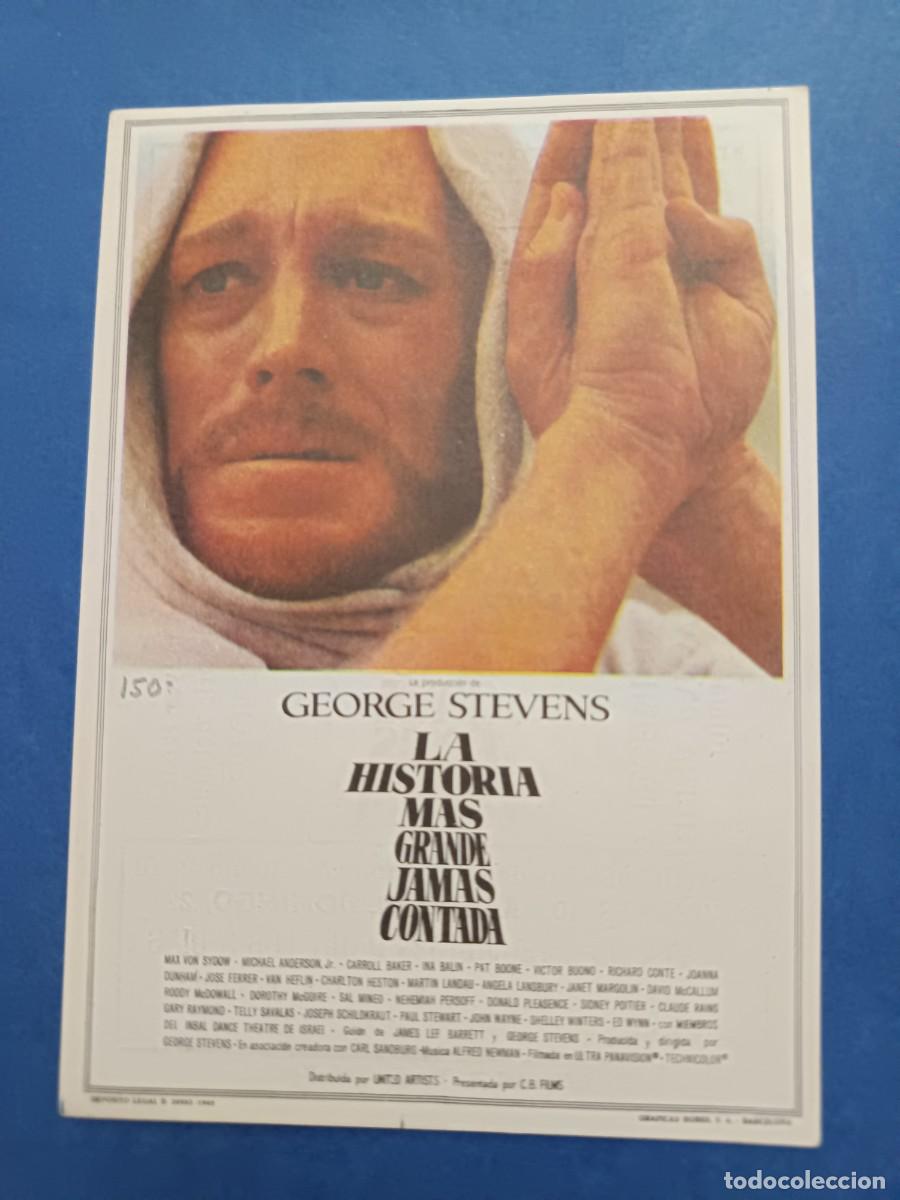 Cine: PROGRAMA DE CINE LA HISTORIA MAS GRANDE JAMAS CONTADA MAX VON SYDOW CHARLTON HESTON