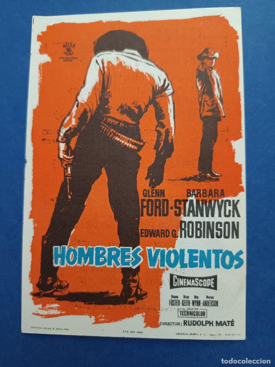 Cine: PROGRAMA DE CINE HOMBRES VIOLENTOS GLENN FORD