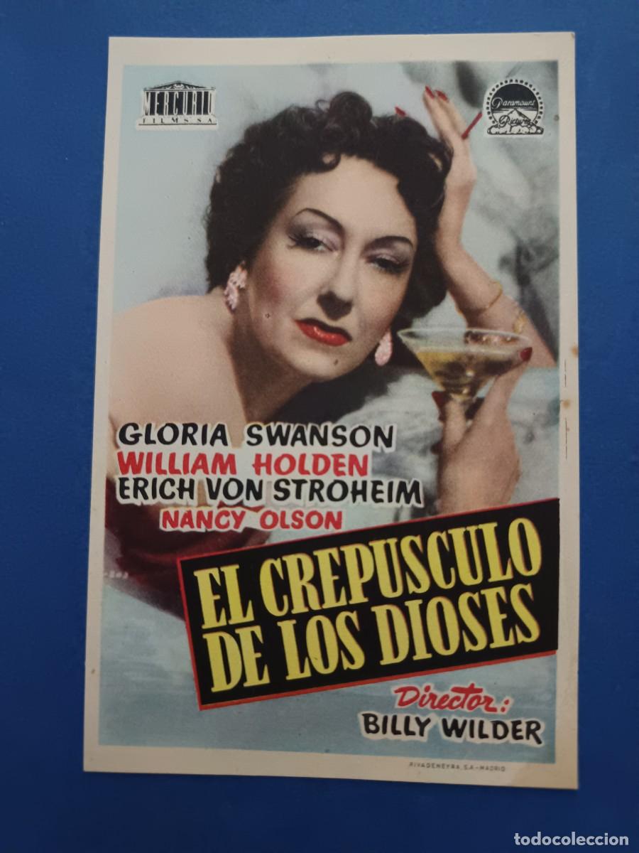 Cine: PROGRAMA DE CINE EL CREPUSCULO DE LOS DIOSES GLORA SWANSON WILLIAM HOLDEN