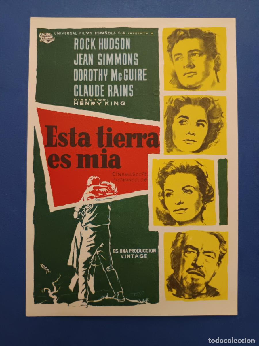 Cine: PROGRAMA DE CINE ESTA TIERRA ES MIA ROCK HUDSON