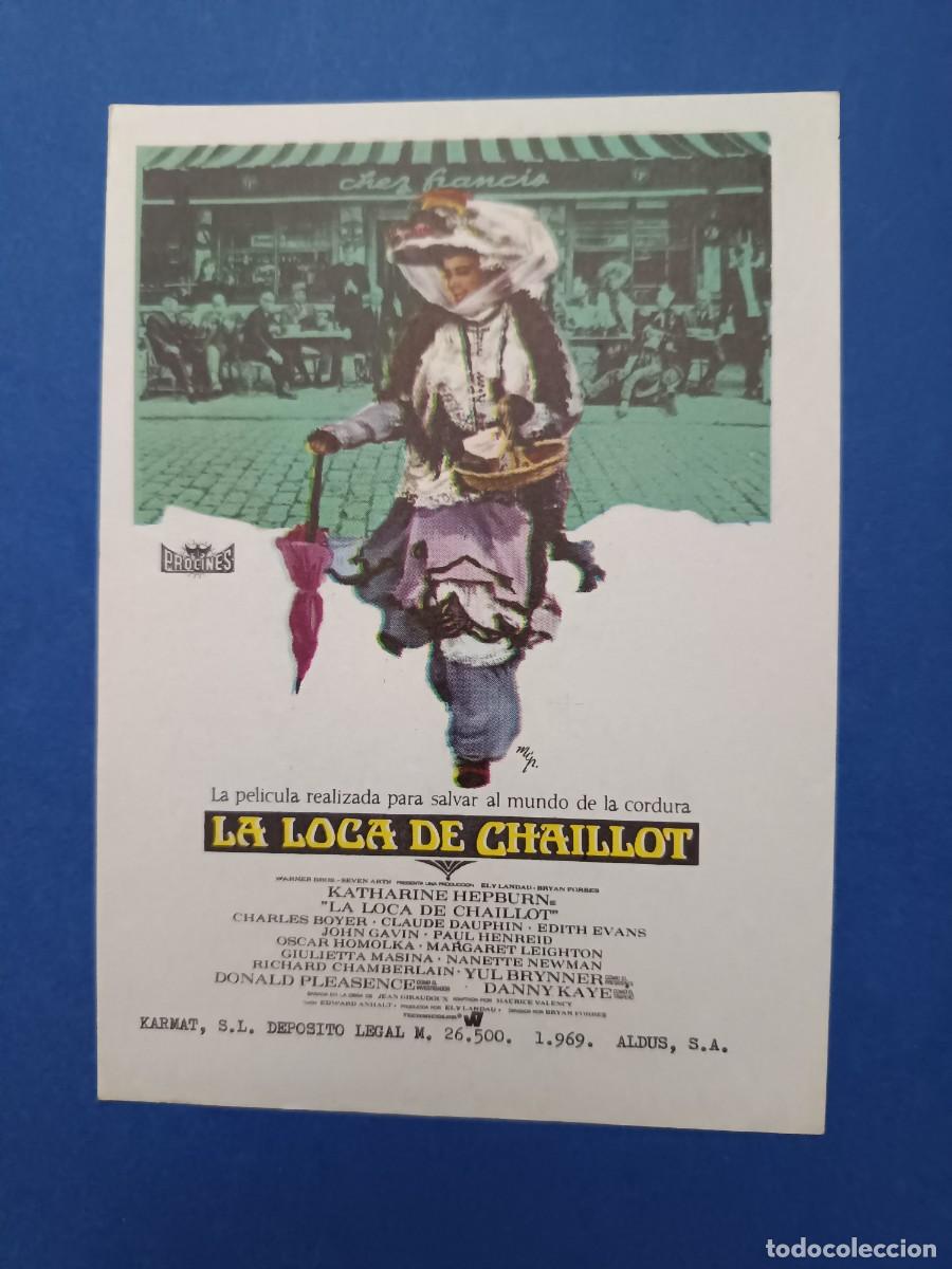 Cine: PROGRAMA DE CINE LA LOCA DE CHAILLOT KATHARINE HEPBURN