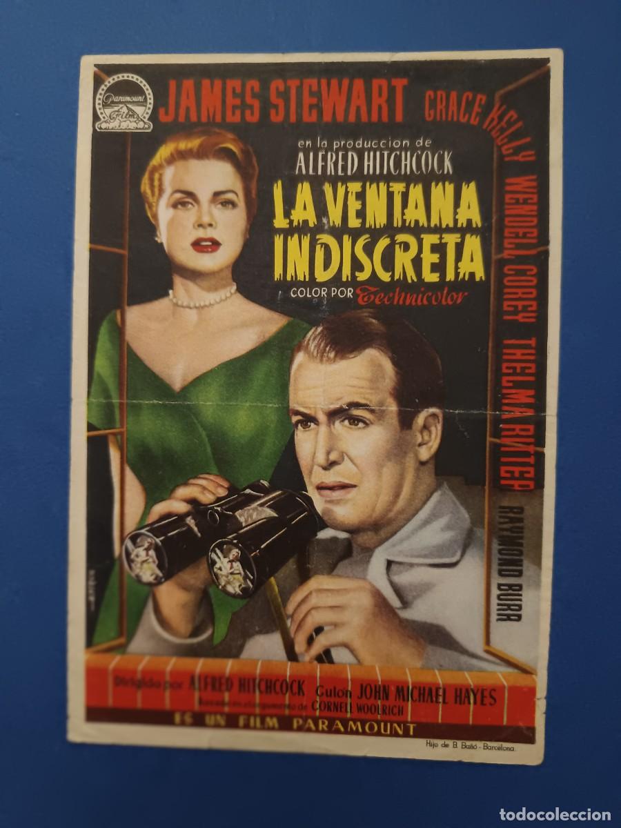 Cine: PROGRAMA DE CINE LA VENTANA INDISCRETA JAMES STEWART GRACE KELLY